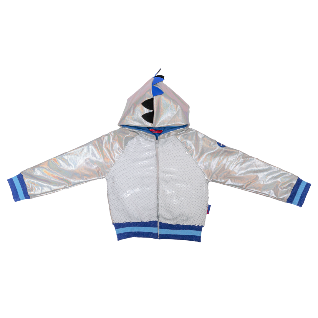 Twilight Silver Hoody Jacket with Wings